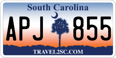 SC license plate APJ855