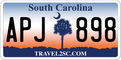 SC license plate APJ898