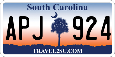 SC license plate APJ924