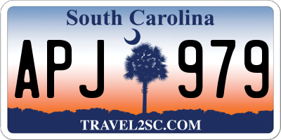 SC license plate APJ979