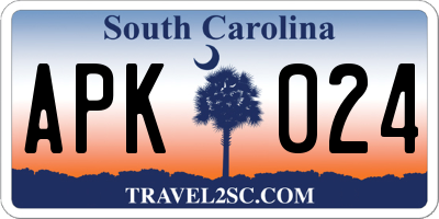 SC license plate APK024