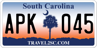 SC license plate APK045