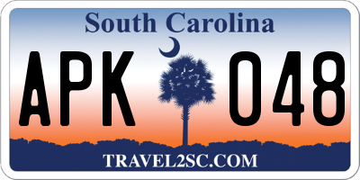 SC license plate APK048