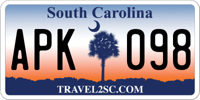 SC license plate APK098