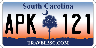 SC license plate APK121