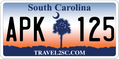 SC license plate APK125