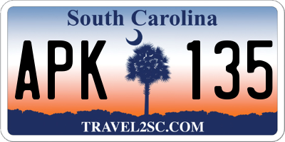 SC license plate APK135