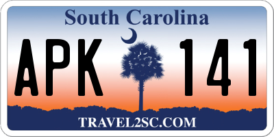 SC license plate APK141