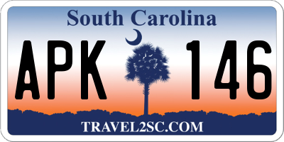 SC license plate APK146