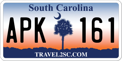 SC license plate APK161