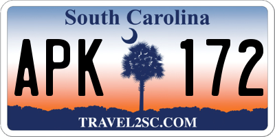 SC license plate APK172