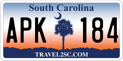 SC license plate APK184