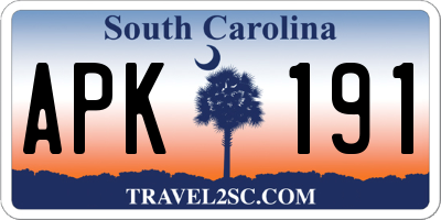 SC license plate APK191
