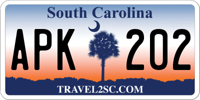 SC license plate APK202