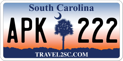 SC license plate APK222