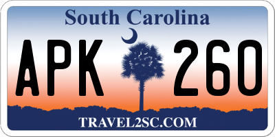SC license plate APK260