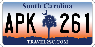 SC license plate APK261