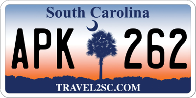 SC license plate APK262