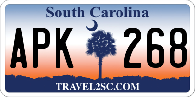 SC license plate APK268