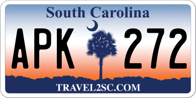SC license plate APK272
