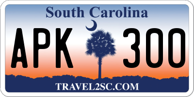SC license plate APK300