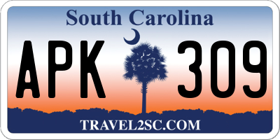SC license plate APK309