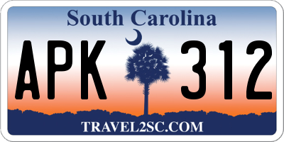 SC license plate APK312
