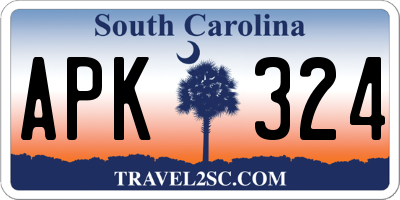 SC license plate APK324