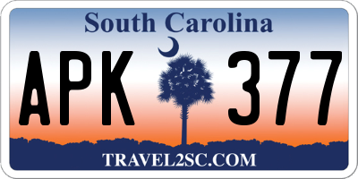 SC license plate APK377