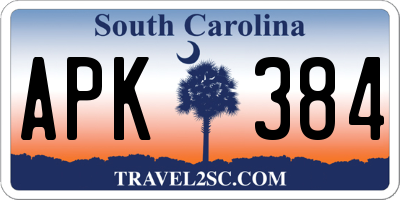 SC license plate APK384