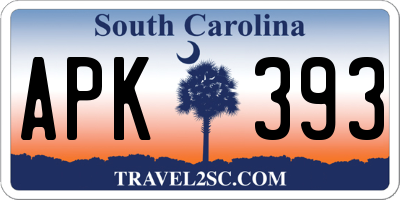 SC license plate APK393