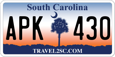 SC license plate APK430