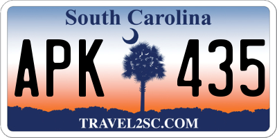 SC license plate APK435