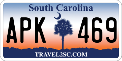 SC license plate APK469