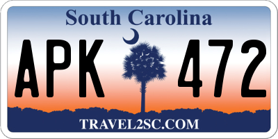 SC license plate APK472