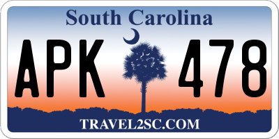 SC license plate APK478