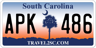 SC license plate APK486