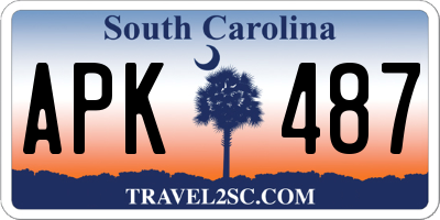 SC license plate APK487