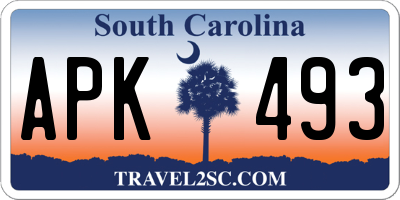 SC license plate APK493