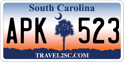 SC license plate APK523