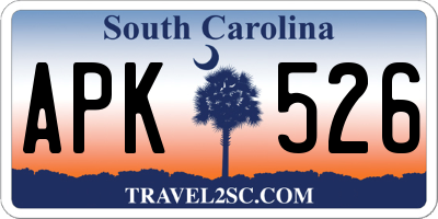 SC license plate APK526