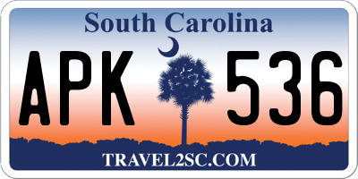 SC license plate APK536