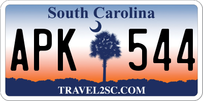 SC license plate APK544