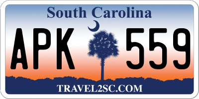 SC license plate APK559