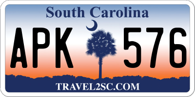 SC license plate APK576