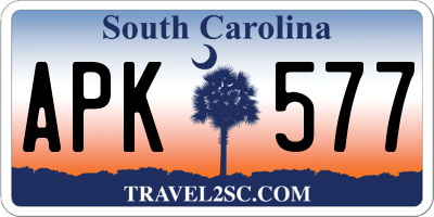 SC license plate APK577