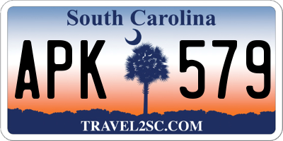 SC license plate APK579