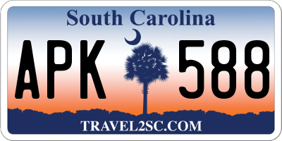 SC license plate APK588