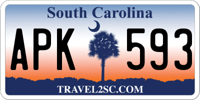 SC license plate APK593