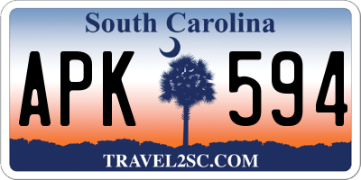 SC license plate APK594